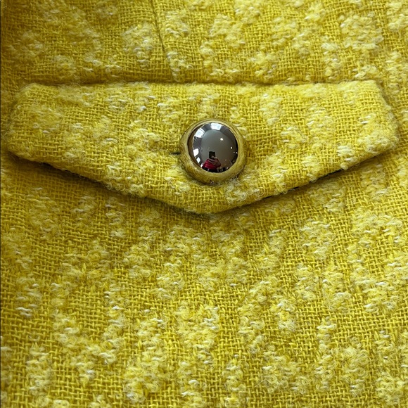 NEW! Kate Spade Vibrant Yellow wool blend ladylike Textured Blazer size 14 - Picture 12 of 12